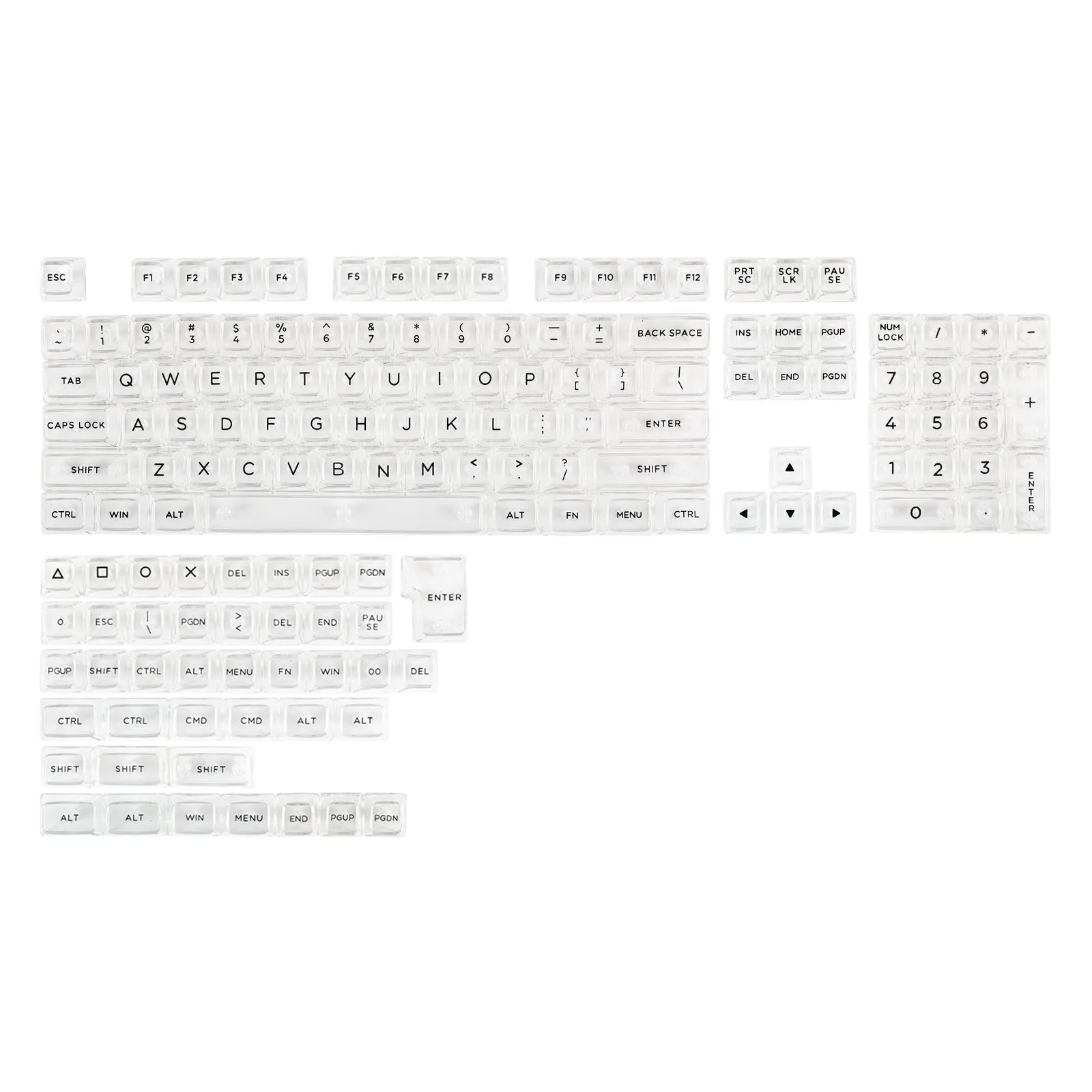 KiiBOOM Transparent PC Keycaps