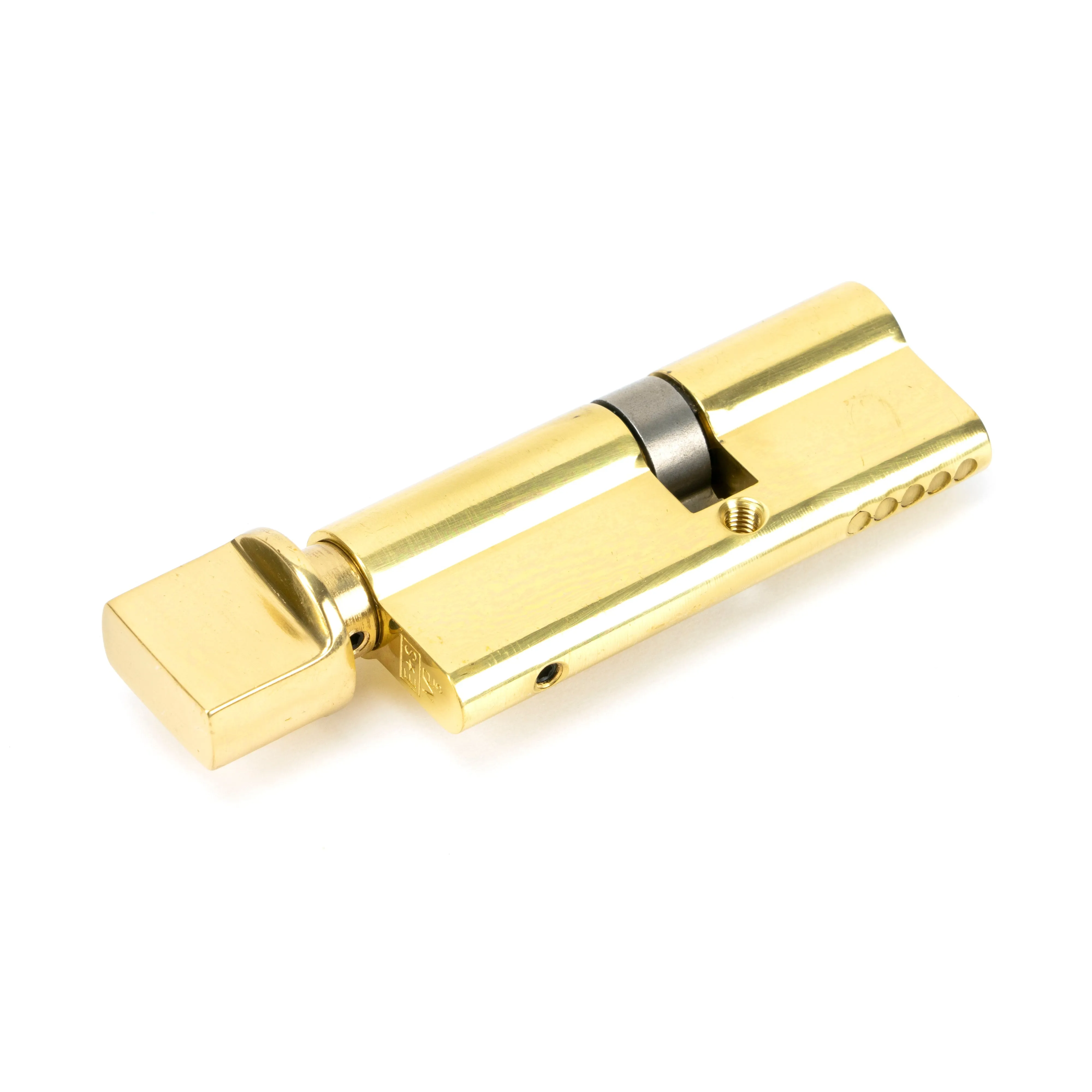 Lacquered Brass 35/45T 5pin Euro Cylinder/Thumbturn | From The Anvil