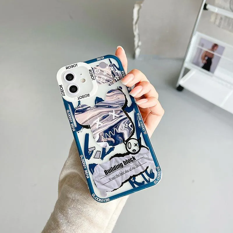 Lava Blue Street Art iPhone Case