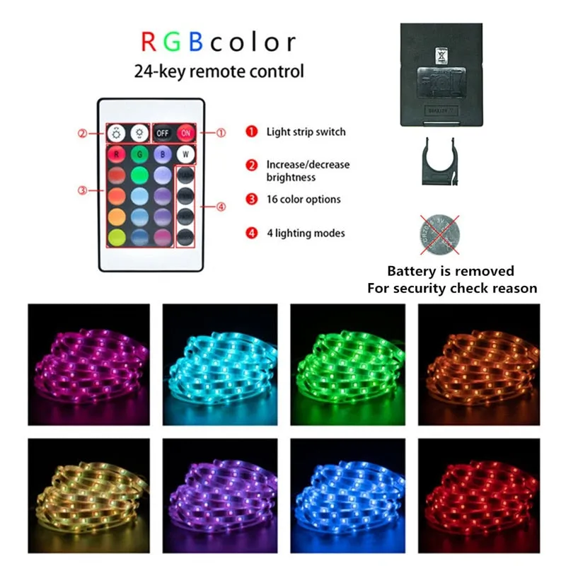 LED Light Bar RGB 2835 Color Bluetooth USB Infrared Remote Control Flexible Light With Diode DC5V TV Backlight Suitable For Home