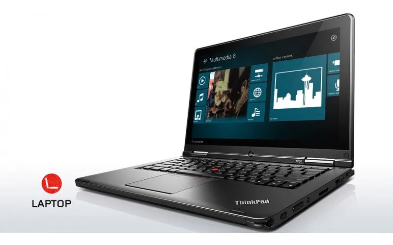 Lenovo ThinkPad Yoga 12 - Laptop/Tablet 2in1 Touchscreen | 12.5" IPS | Intel Core i5-5300U (5th Gen) | 8GB RAM | 128GB SSD Solid State Drive | Convertible (2-in-1) Tablet/Laptop with Drawing Stylus Digitizer Pen |  Windows 10 Pro