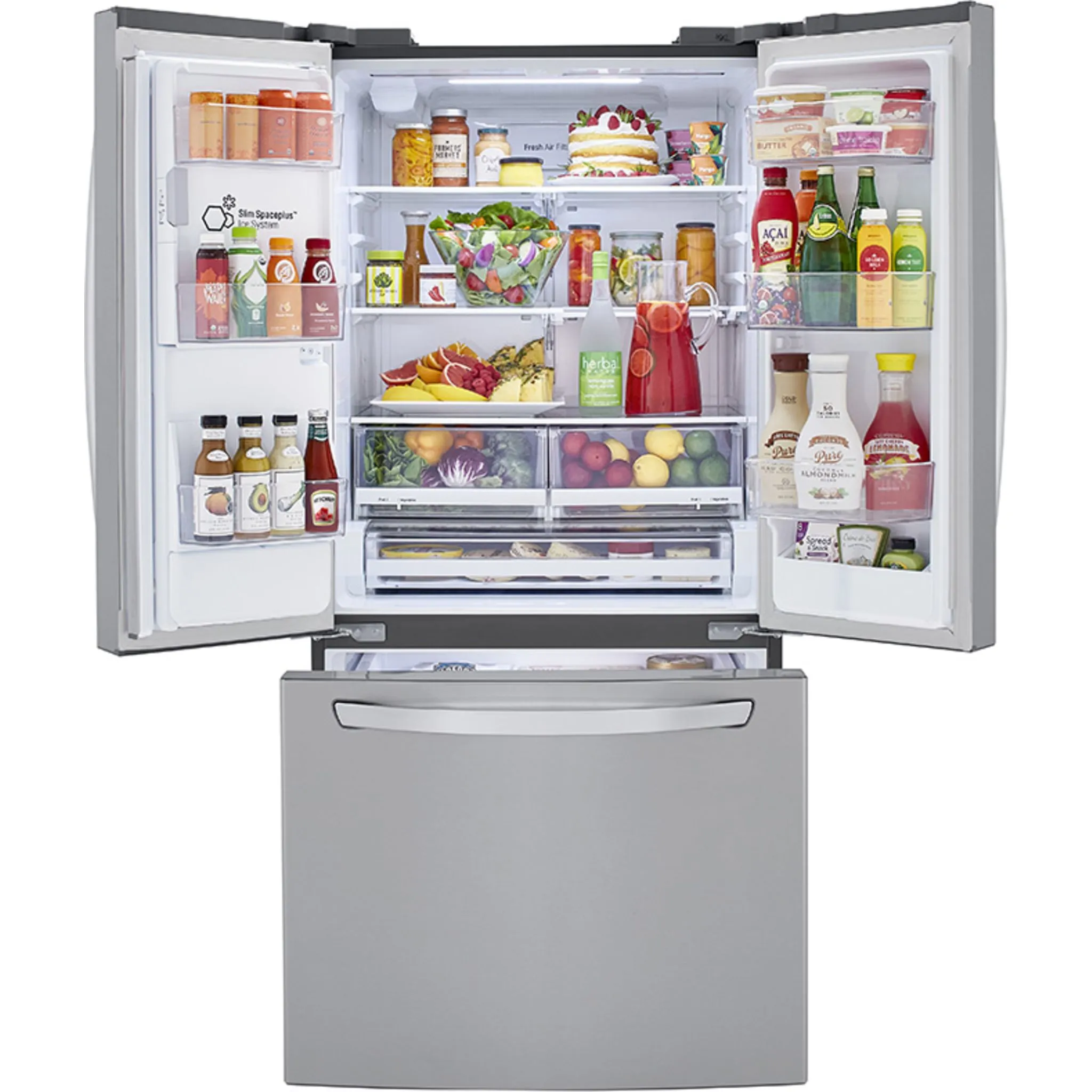 LG French Door Fridge (LRFXS2503S) - Stainless Steel