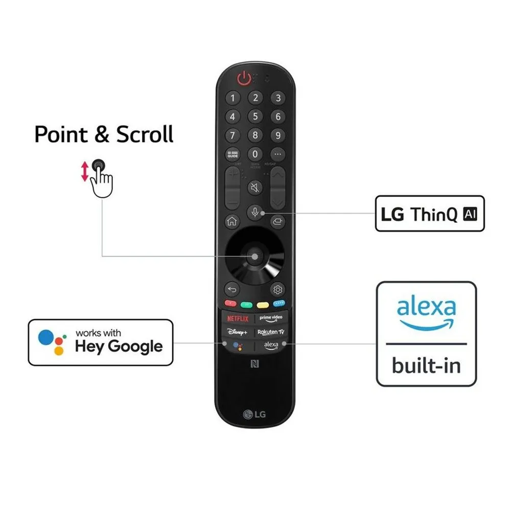 LG OLED55G26LAAEK 55" 4K OLED Smart TV with Voice Assistants