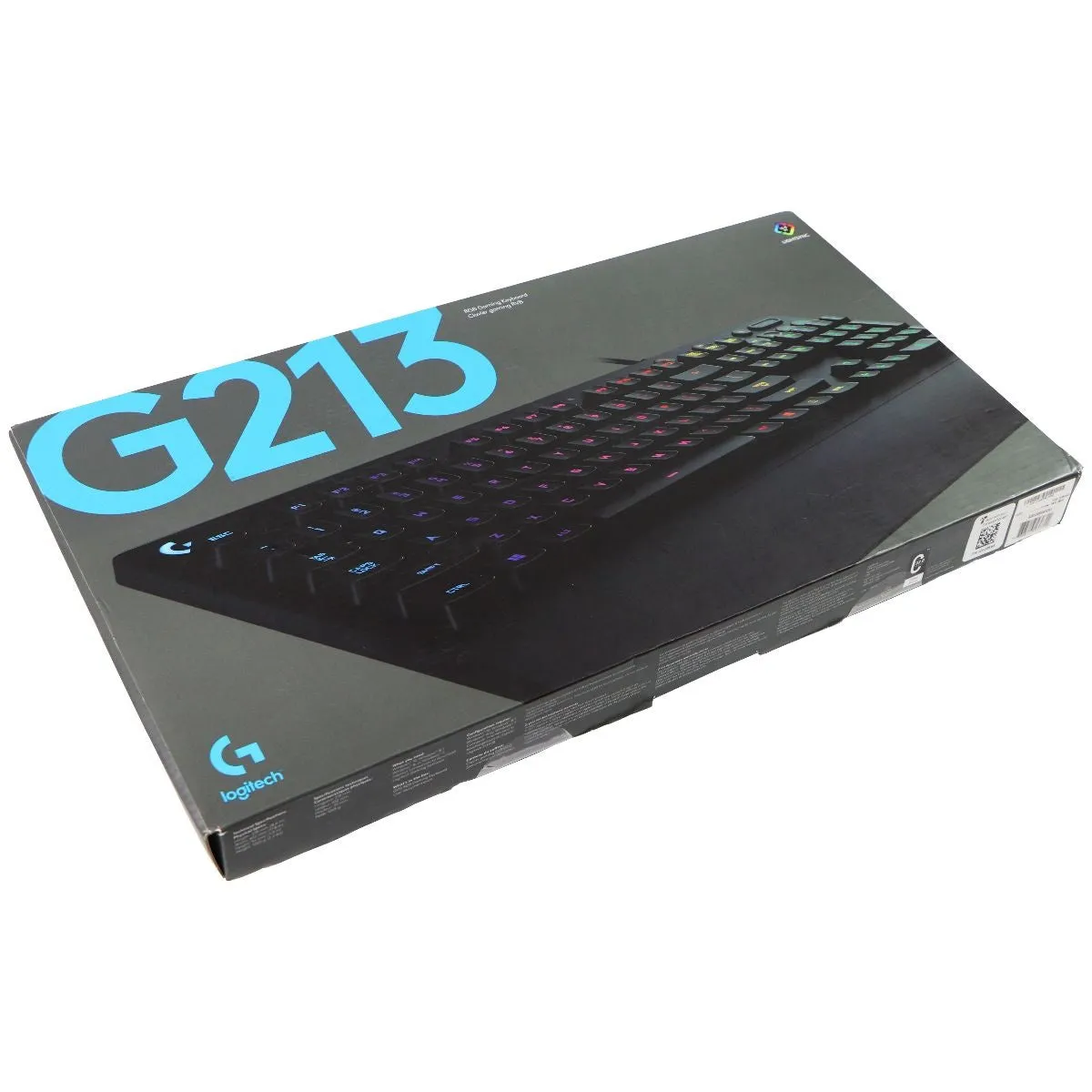 Logitech G213 Wired RGB Gaming Keyboard with Dedicated Media Controls - Black