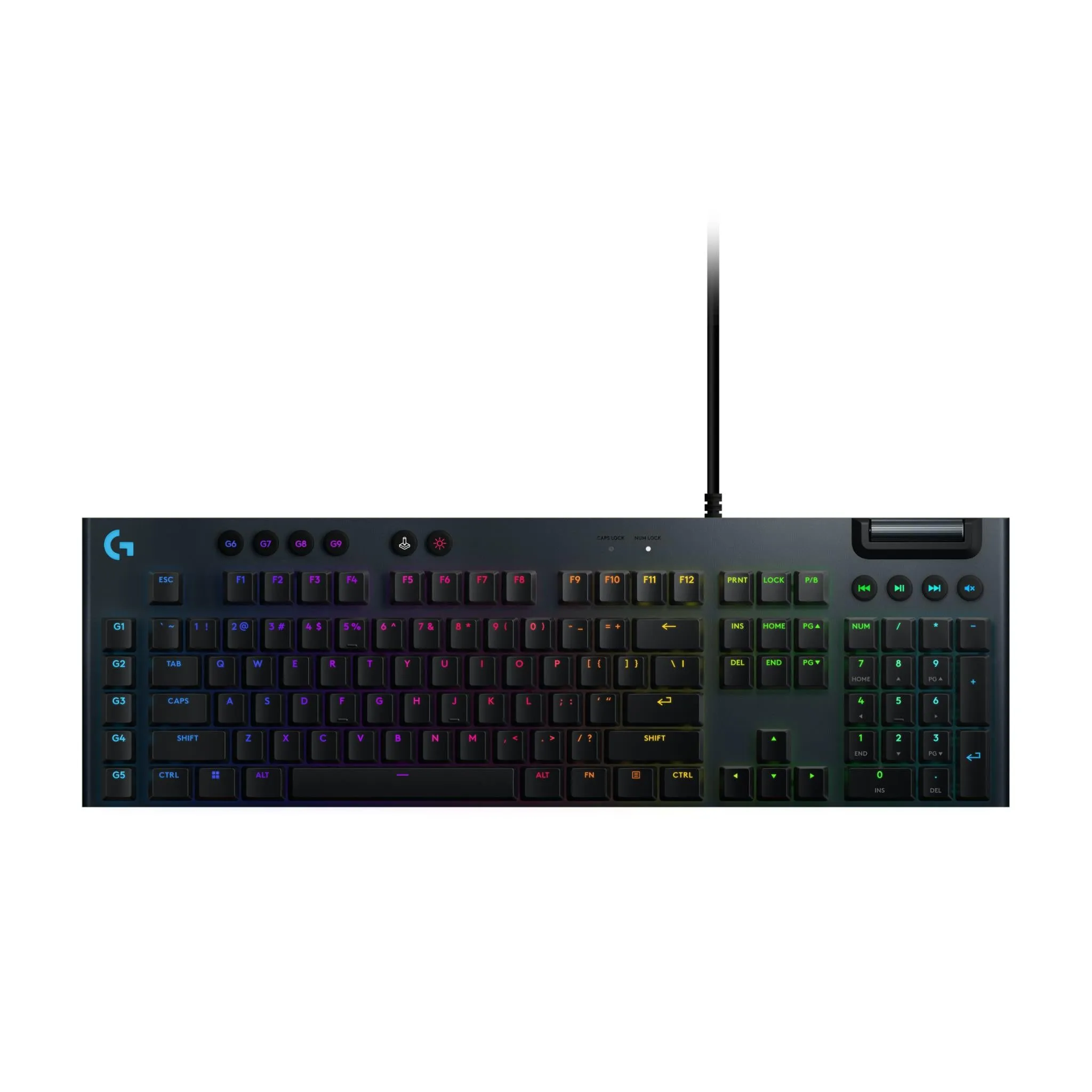 Logitech G915 X Low-Profile Wired Gaming Keyboard (Black)