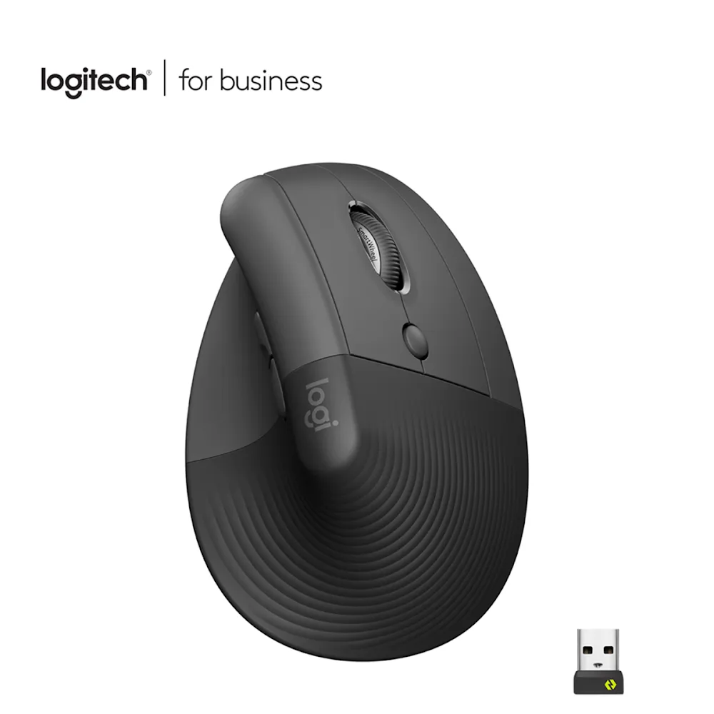 Logitech Lift Vertical For Business - Graphite (Bolt With 2 Years Warranty)