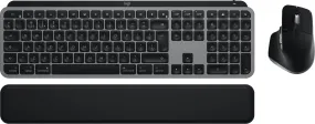 Logitech Master Series Mx Keys S Combo For Mac - Keyboard And Mouse Set - Full Size - Backlit - Wireless - Bluetooth Le