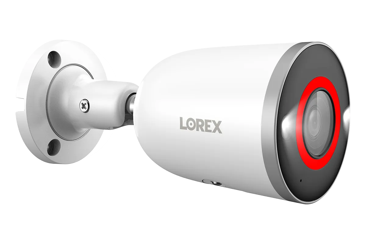 Lorex Fusion Series 4K 16 Camera Capable (Wired or Fusion Wi-Fi) 4TB Wired NVR System with 8 H16 IP Bullet Camera