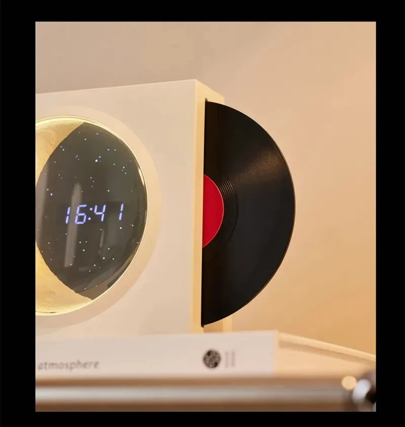 Lunar Tune Wireless Speaker Clock