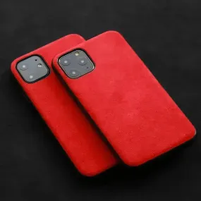 Luxury Italian Alcantara Leather Case (For iPhones)