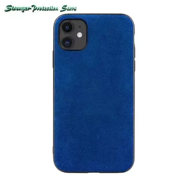 Luxury Italian Alcantara Leather Case (For iPhones)