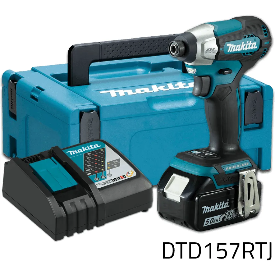 Makita DTD157RTJ Cordless Impact Driver (LXT) 40Nm 18V [Kit]