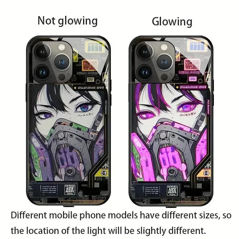 Masked Girl Glow Voice Controlled Cover (For iPhone)