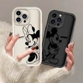 Mickey Minnie Fashion Clear Phone Case (For iPhones)