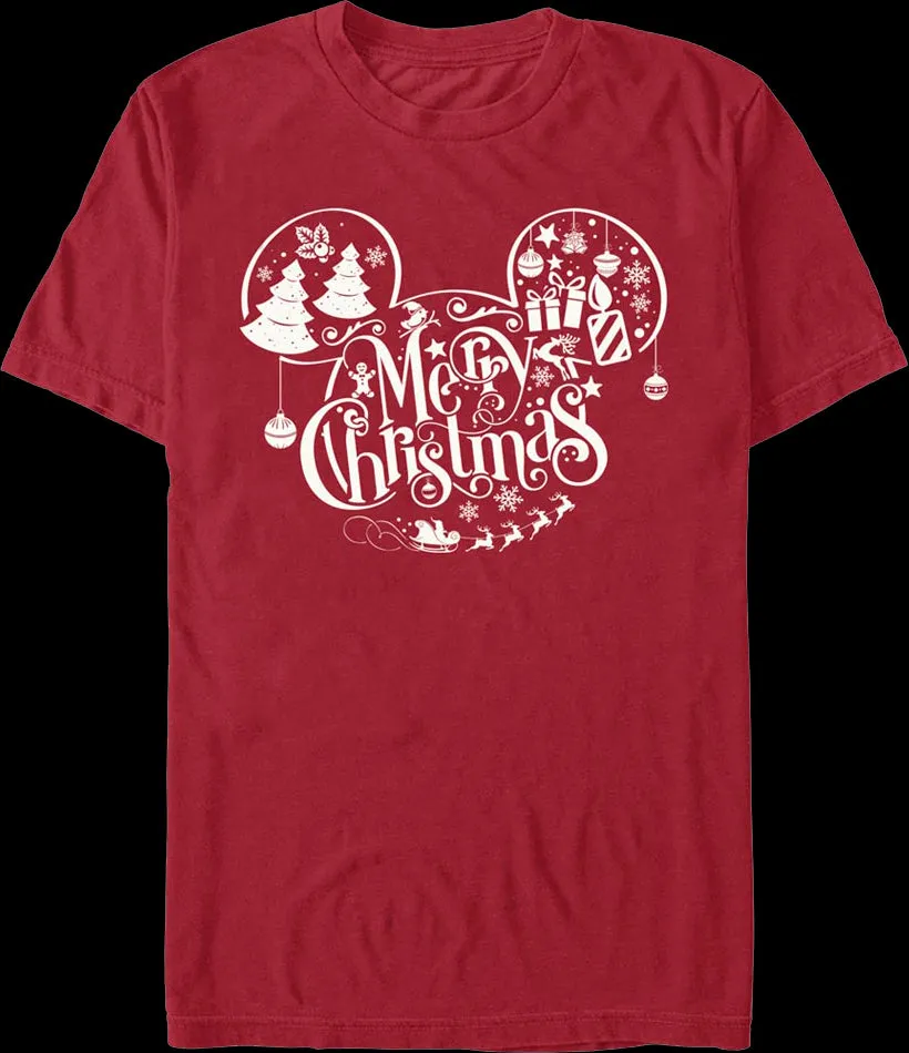 Mickey Mouse Merry Christmas Disney T-Shirt