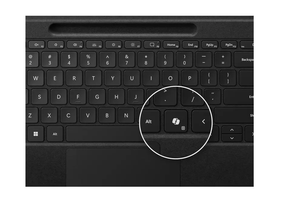 Microsoft Surface Pro Flex Keyboard - Alcantara, Black