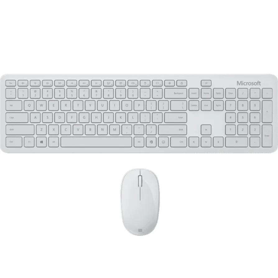 Microsoft Wireless Keyboard & Mouse Monza Grey White