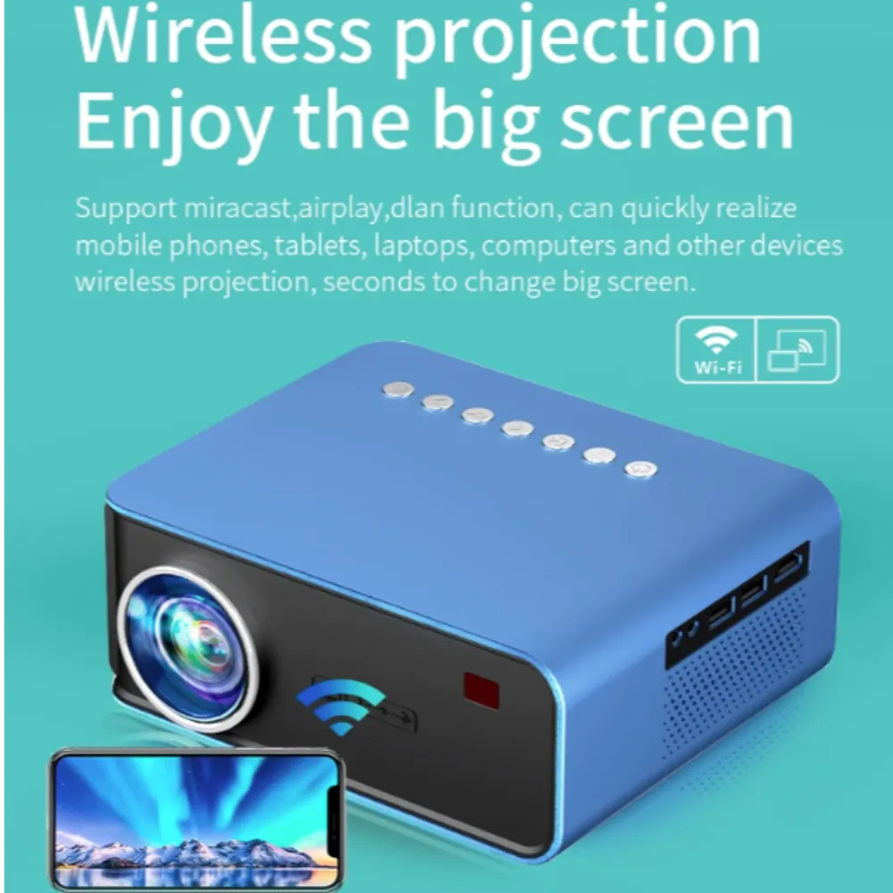 Mini Portable Home Theater Projector 1080P