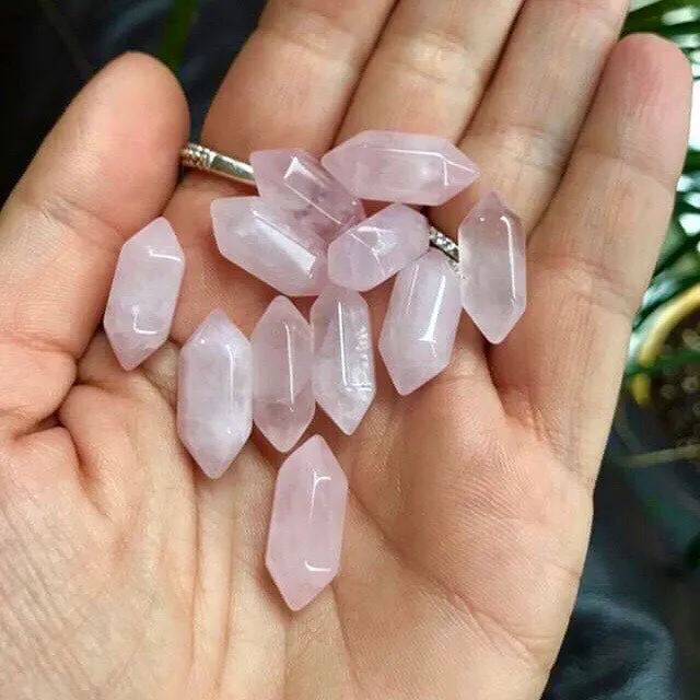 Mini Rose Quartz Point | Gold