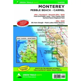 Monterey/Pebble Beach/Carmel, CA No. 1240SX Green Trails Maps)