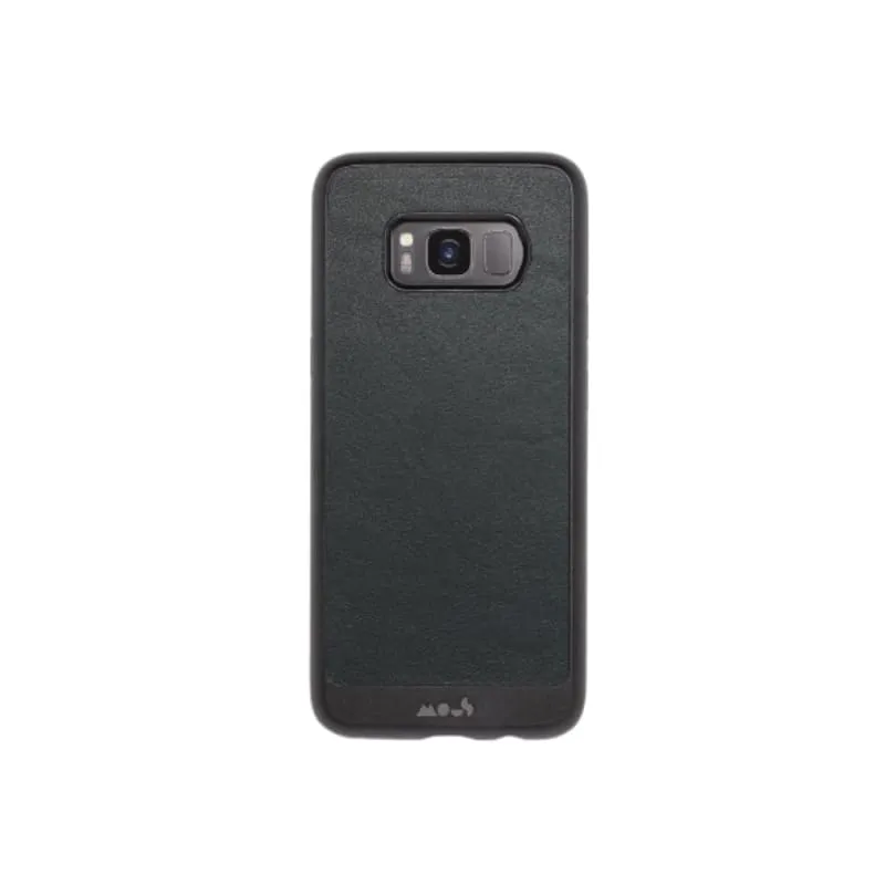 Mous - Protective Case for Samsung Galaxy S8 - Limitless 2.0 - Black Leather - Screen Protector Included