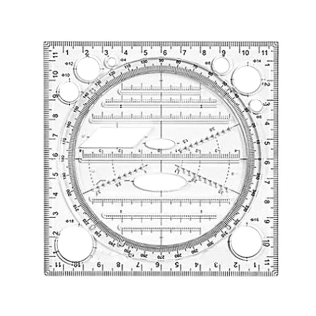 Multi Function Quickly Draw and Measuring Ruler