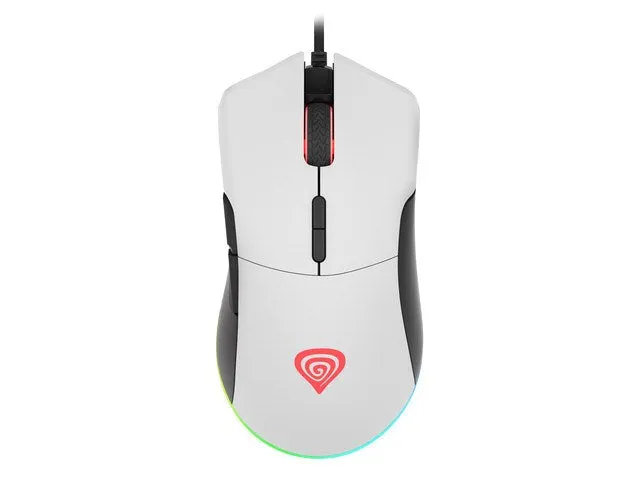 Natec Genesis Krypton 290 Wired Gaming Mouse 6400 Dpi Rgb White