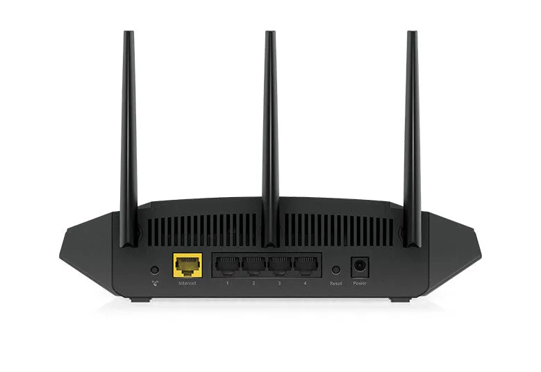 NETGEAR Nighthawk 4-Stream AX1800 WiFi 6 Router (RAX10) wireless router Gigabit Ethernet Dual-band (2.4 GHz / 5 GHz) Black