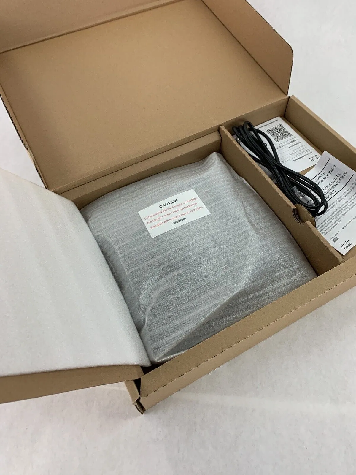 New Box Opened Cisco CP-8831-K9 Unified IP Conference Phone Base & Control Unit