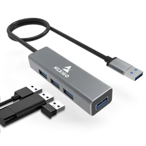 NexiGo 4-Port Aluminum USB 3.0 Hub