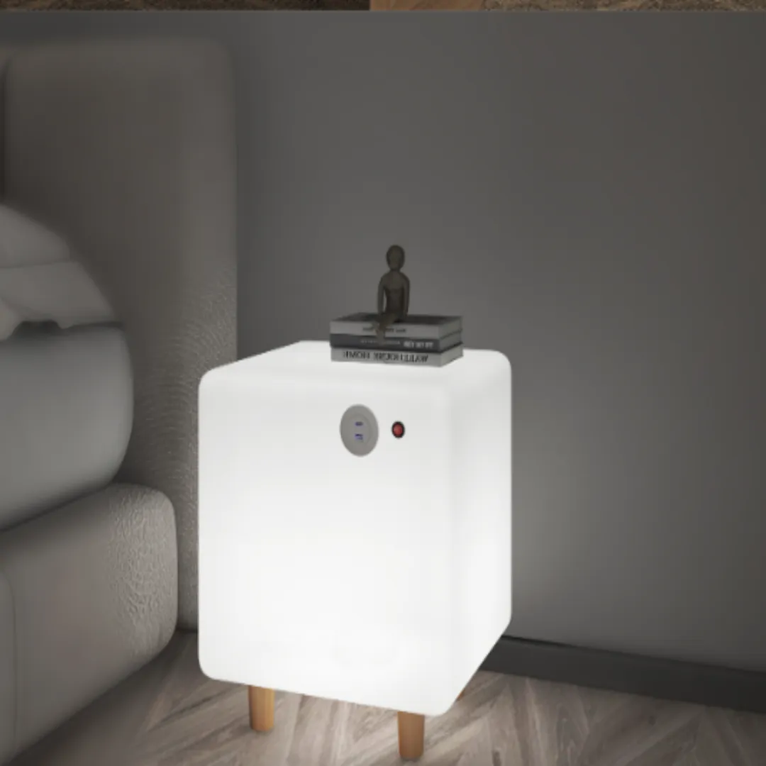 Nordic Glow Modern Voice-Activated Nightstand