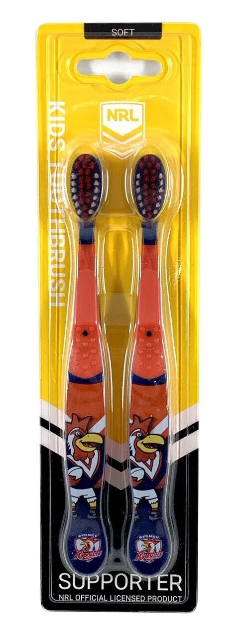 NRL Mascot Kids Toothbrush - Sydney Roosters - Soft