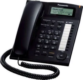 Panasonic Single Line KX-TS880MX Corded Phone (Black)