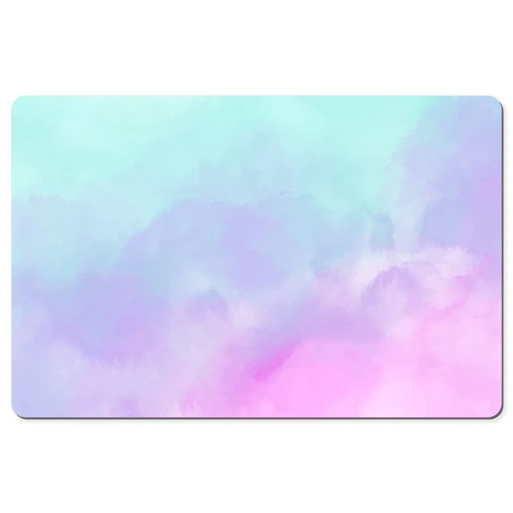 Pastel Watercolor Desk Mat, Pink Art Small Extra Large Wide Gaming Keyboard Mouse Unique Office Computer Laptop Pad