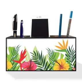 Pen Mobile Stand Holder Desk Organizer - Leaves