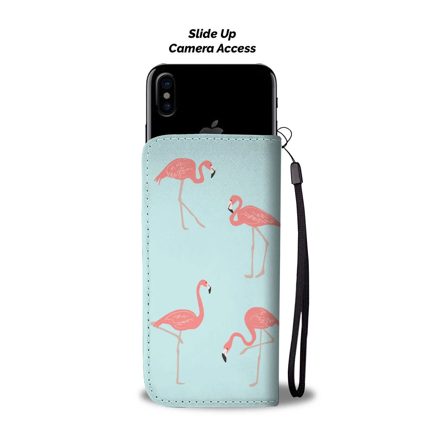 Pink Flamingos Phone Wallet Case