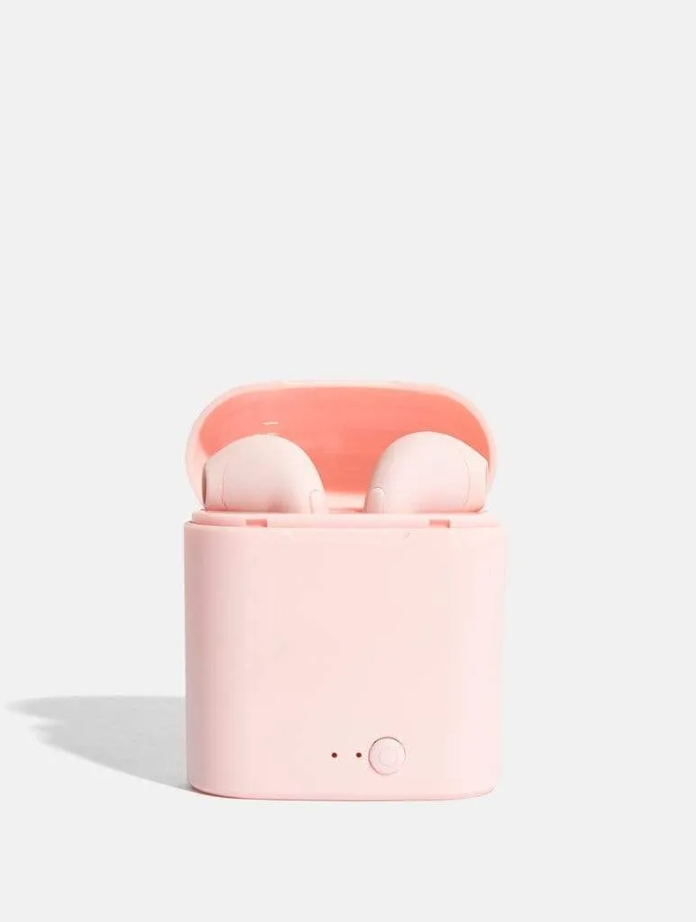 Pink Wireless Earbuds