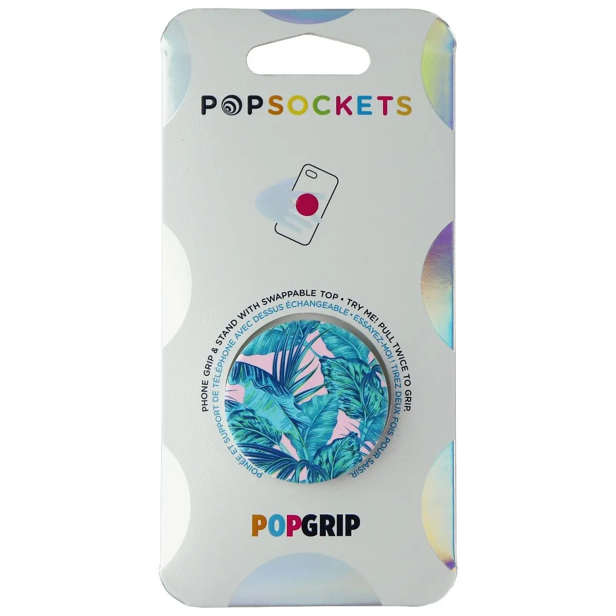 PopSocket PopGrip Swappable Phone Grip and Stand - Miami Strip