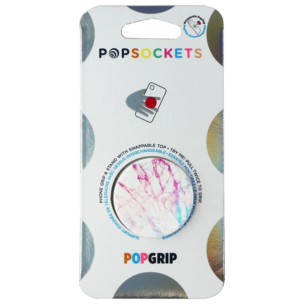 PopSockets PopGrip: Phone Grip and Phone Stand - Aurora Granite