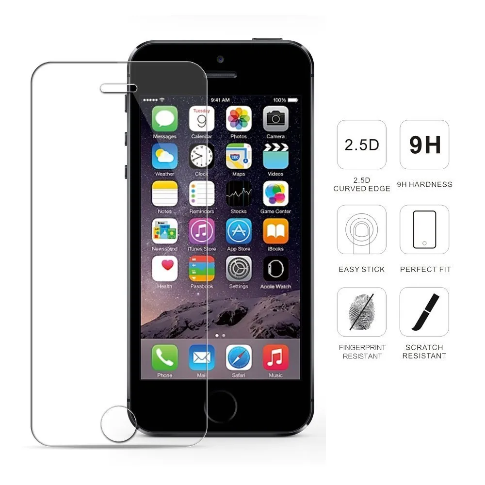 Premium Tempered Glass/Protective Film for iPhone Cellphones