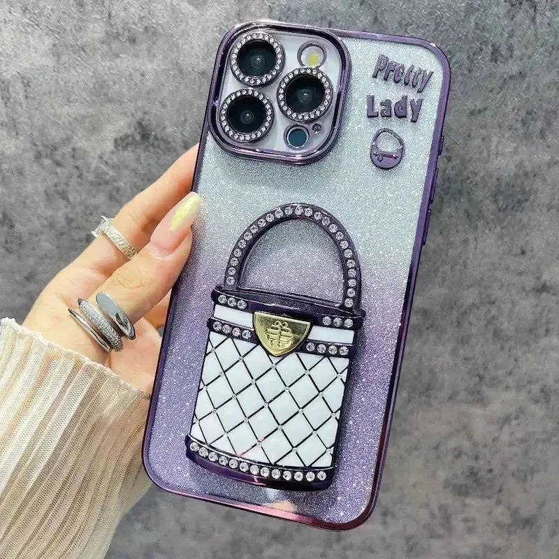 Pretty Lady Glitter Phone Case (For iPhones)