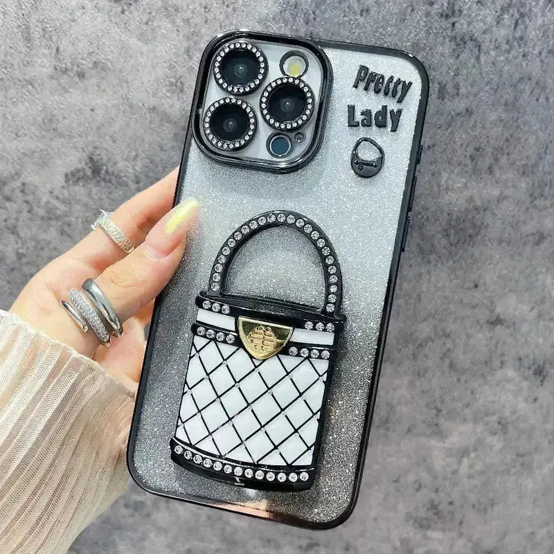 Pretty Lady Glitter Phone Case (For iPhones)