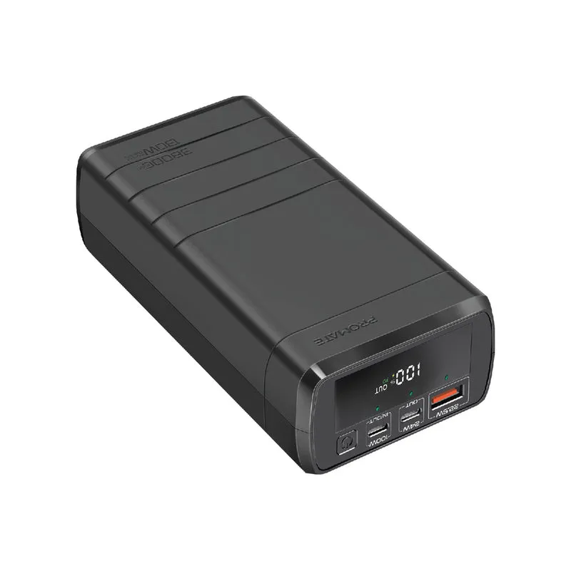 Promate PowerMine 130W Quick Charging 38000mAh Powerbank