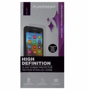 PureGear HD Tempered Glass Screen Protector w/ Alignment Tray for HTC 10 - Clear