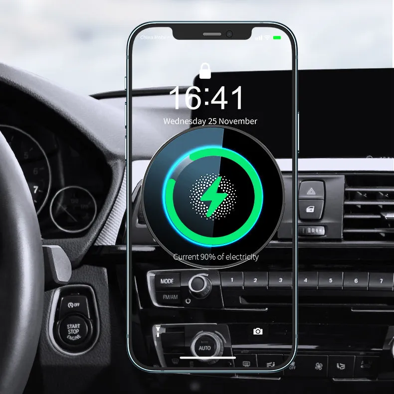 R-Just 15W Magnetic Car Wireless Charging Bracket for Apple 12/13 series