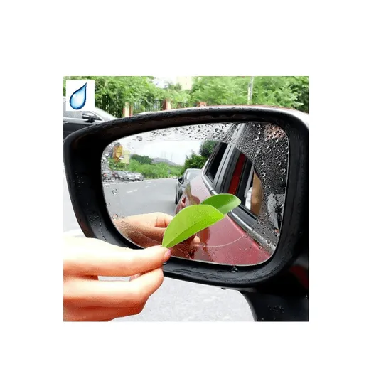 Rainproof Rear-view Mirror Protective Film with HD Nano Coating (Anti-Fog) for  Side Mirrors (Circle- 95mm x 95mm)