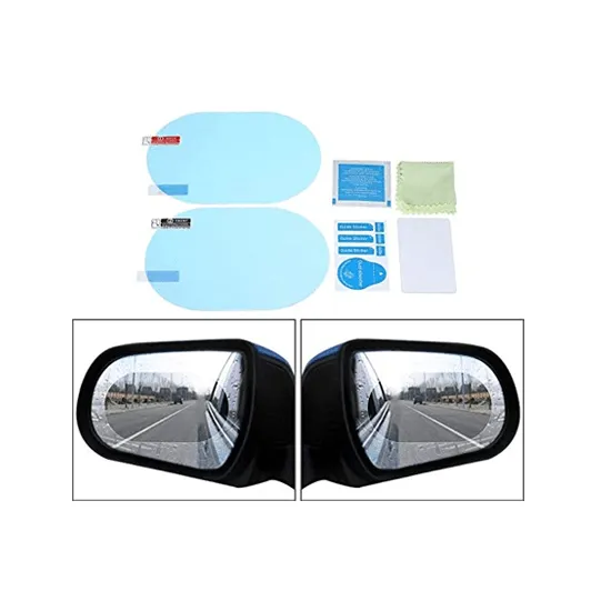 Rainproof Rear-view Mirror Protective Film with HD Nano Coating (Anti-Fog) for  Side Mirrors (Circle- 95mm x 95mm)