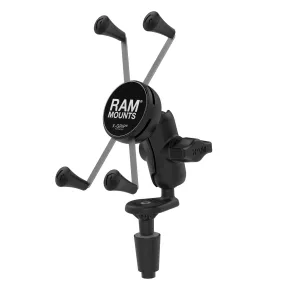 Ram X-Grip Large Phone Mount w/ Motorcycle Fork Stem Base | RAM-B-176-A-UN10U