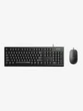 RAPOO X120PRO WIRED OPTICAL KEYBOARD & MOUSE COMBO 1600DPI SPILL RESISTANCE KEYBOARD -BLACK