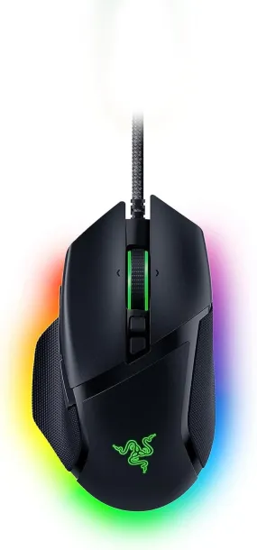 Razer Basilisk V3 - Wired Customisable Gaming Mouse (10 1 Programmable Buttons, HyperScroll Tilt Wheel, 11 Chroma RGB Lighting Zones, Optical Mouse Switches, Focus  26K DPI Optical Sensor) Black